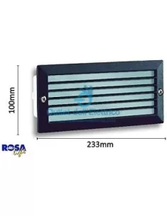Rosa light ELTO1504, spot encastré E27 noir avec grille 2